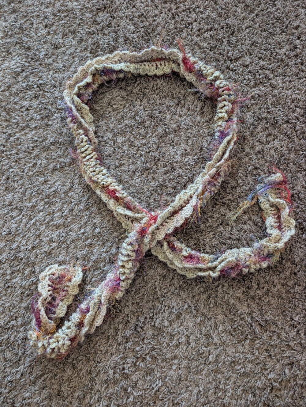 Y2K Colorful Fluffy Scarf